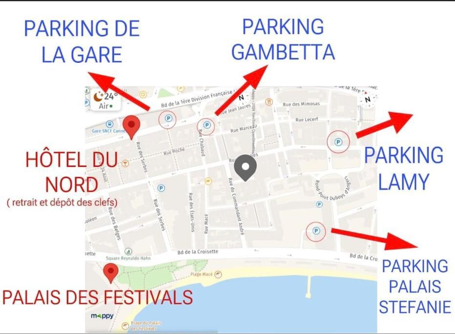 Cannes Centre Proche Plage Croisette Palais Des Festivals Exterior photo